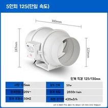환풍기 아파트 공기순환기 사계절 화장실 전동 창문형 창틀 옥상 벽부형 배기팬 공장 환기, C