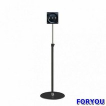 ForU449 판넬거치대 반제 스탠드 폴 원형흑색베이스 파이 광고 안내판 철재스탠드 진열