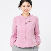 3131 장미자수 핀턱 차이나 블라우스 슬라브면 3color.조선클로젯