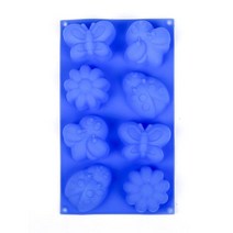 [가성비 최고]석고방향제 베이킹 8구 모양 몰드 실리콘몰드 곤충 YS21AU08