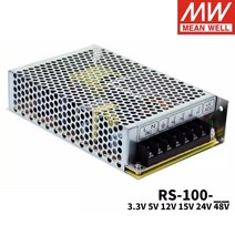 대 MEAN WELL RS-100-3.3 단일 출력 스위칭 전원 공급 장치 5V 12V 48V 24V, 01 RS-100-3.3
