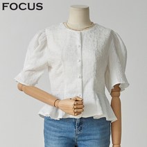 포커스 콩단추퍼프블라우스 FBM2D7PBL0325