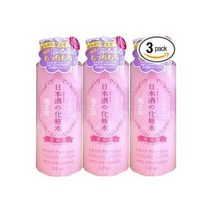 화장수 기쿠마사무네 니혼슈의 고보습 500ml 3개 스킨케어 화장품 일본술 배합 기쿠마사무네주조 95633, one option, one option