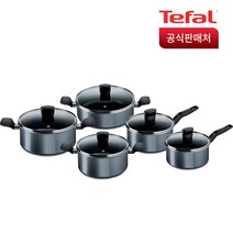[세트]테팔 홈쿡 인덕션 겸용 냄비 세트, 12-홈쿡 3종(편수18+양수20+전골24)