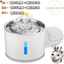 GM 고양이 자동정수기 스테인레스 일반형 + 리필 필터, 리필필터(4매)