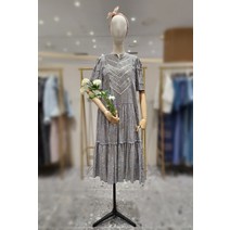 써스데이아일랜드 레이스 깅엄 패턴 원피스(T224MOP319W)
