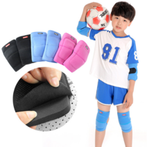 5세 7세 10세 두발 킥보드 롱보드 축구 주니어 어린이 벨크로 무릎보호대 2p 1set, 핑크