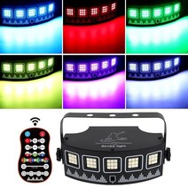 파티 조명 노래방 댄스 홈파티 콘서트 싸이키 5 eye 45 led rgbw uv 조명, USB