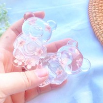 생화 곰돌이 그립톡 에폭시 스마트톡 아크릴 레진 입체, 7번