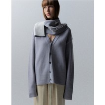 LAYER 2 버튼 가디건 그레이