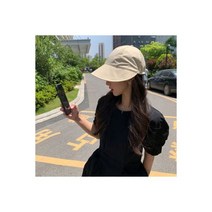 해변 모래게임 쌍륜 손수레 눈사람 만들기 농장 가든용품 모래게임도구, 1+1+1여성 버킷햇 벙거지모자 햇빛가리개 자외선차단