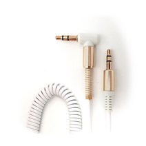 mp3 mp4 전차종 차량용 오디오 AUX 케이블 젠더 연결, 블루