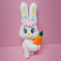 리코인형 토끼 캐릭터 봉제 애착 바니 동물 이모티콘 인형, 리코 당근 가방고리 17cm