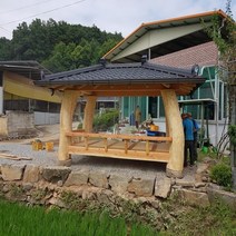 소나무원두막 3000x2000 강판지붕 원두막 배송 설치 무 정자