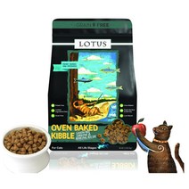 로투스 캣 오븐베이크 그레인프리 건식사료 정어리와 청어, 생선, 2개, 1kg