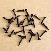 JCE287320검은색 석고 나사못 25mm 30P 소품나사못 목재용, 1