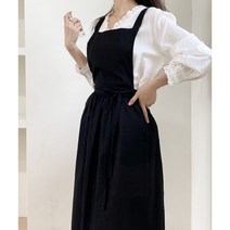 우아한 원피스 앞치마, 1, 블랙