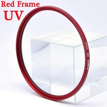 KnightX-UV 필터 HD MC 카메라 렌즈 캐논 소니 니콘 dslr 200d 라이트 d70 18-135 액세서리 50d 52mm 58mm 67mm, [02] Red Frame UV, [01] 49mm