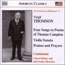 [CD] Continuum 버길 톰슨: 가곡과 실내악 작품 (Virgil Thomson: Four Songs to Poems of Thomas Campion...