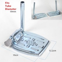 장애인전동차 장애인전동스쿠터 JayCreer 2 개/짝 휠체어 발판 다리 패드 패딩 송아지, 04 Steel With Rod