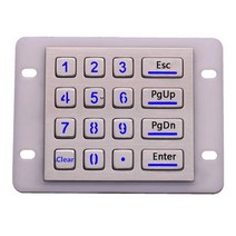 산업용 숫자 금속 키패드 부품 USB 키오스크 조명 산업용 키패드 IP68 방수 금속 스테인레스 스틸 백라이, 한개옵션2, 01 Clear Layout, 03 MATRIX