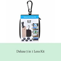 접사렌즈 어안렌즈 스마트폰 줌 망원 광각 렌즈 apexel deluxe 5 in 1 키트 어안+0.63x + 15x 매크로+2x+스마트 폰용, 1에서 5