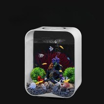 베타어항 거실 장식품 미니 수족관 상자 램프 열대어