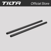 TILTA 2 Pcs x R15-100-B 15mm 알루미늄 합금로드 Dslr 카메라 레일로드 시스템 용 100/150/200/300mm 페어 블랙 실버, [04] 2 x black 300mm, 04 2 x black 300mm
