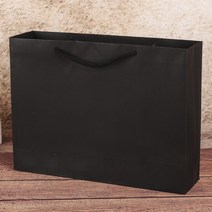 무지 가로형 쇼핑백(블랙)(35x26cm)/종이쇼핑백