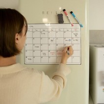 붙이는 스케쥴 할일 기록 자석 화이트보드 세트 / 학습 회의실 판 대형, month