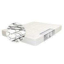 공간사이 양면 본넬 매트리스 SS, 화이트 ma1002