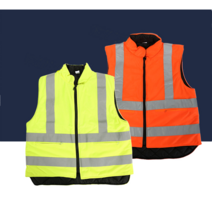 스마토 동계안전조끼 주머니 연두 주황 예식장 주차 형광 겨울용, SM-140R(주황)