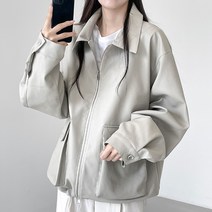 하이제시카 / 가을신상 투웨이 남녀공용 오버핏 레더 자켓