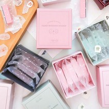 사탕 우드 스탬프 도장세트 5개입 라인 3개 x2 꾸미기스탬프 꾸, 단품