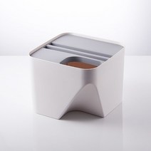 가정용 분리수거함 재활용 세로 캐리어 그물망 분리수거망 인출식 카페 쓰레기통 쓰레기 분류 플라스틱 뚜껑 포함 건식 및 습식 퇴비화 쓰레기 바구니 청소, 회색