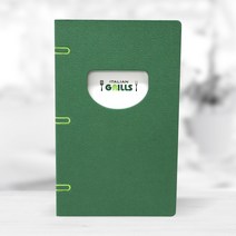 투톤 메론그린 메뉴판
