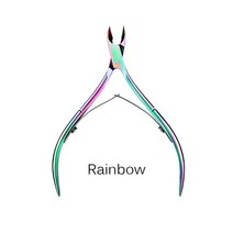 펜치 스테인레스 스틸 네일 니퍼 각질 리무버 커터 레인보우 큐티클 가위 매니큐어 트위저 트림 이글 부리, 02 Rainbow