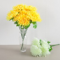 대실국화부쉬 56cm 조화 성묘 산소 납골당 꽃 부쉬 FAGAFT, 옐로우