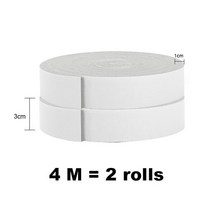 4M PU 스폰지 폼 씰 스트립 테이프 접착 방지 충돌 방음 날씨 스트립 폼 절연 Acustic Foam, 2m, 2롤 3cm