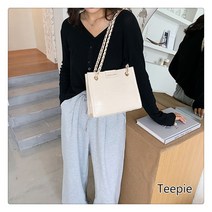 티피 여성 패션 아방가르드 기질 체인 크로스백 숄더백