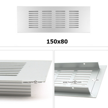 알루미늄 그릴 환기구 150x80 직사각 환풍구 커버 냉장고 천장 통풍 후드, 단품