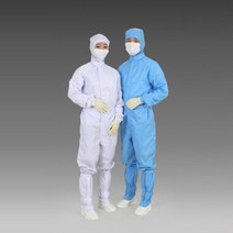 지오유니폼 방진복(원피스 기본형) 무진복 제전복 방역복 작업복 클린복 보호복/작업복, 블루