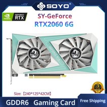 SOYO 월드 프리미어 Nvidia Geforce RTX2060 SUPER GDDR6 8G 그래픽, 4 RTX 2060 6G