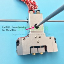 [해외] 유형 ULTIMAKER 2 + 3D 프린터 키메라 엔드 키트 이중 압출기 2 입구 2 압출 헤드 알루미늄 합금 압출기, 6mm silver 1.75mm