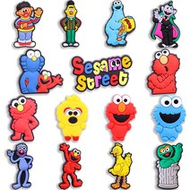 자비츠 크록 장식 악세사리 참 세트15pcs 사랑스러운 만화 참깨 거리 문자 구두 매력 샌들 신발 액세서리