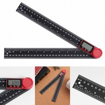 각도 기 디지털 정밀 (60cm) 360도 목공 용 측정 길이 LCD 화면 눈금 자 가구 산업 현장