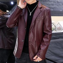 남성자켓 캐주얼 가죽 정장 자켓 숏 라이더