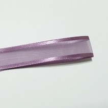 선물포장리본 꽃포장리본 양면 오간디 리본 (폭 6mm 길이90m)(폭 10mm/15mm/25mm/35mm 길이 45mm), 25mm, 14(인디퍼플)