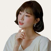 가발매니아 에어뱅 인모 앞머리가발, 모카브라운, 1개