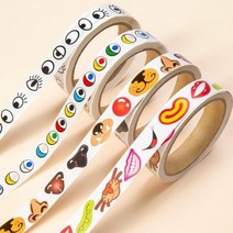 롤스티커 얼굴만들기 눈코입, 컬러 코